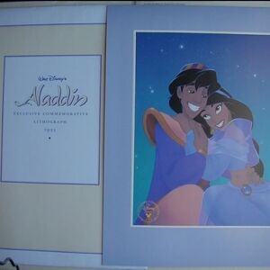 Rare 1993 Aladdin lithograph Disney exclusive